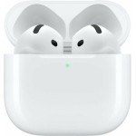 Apple AirPods 4 Earbud Bluetooth Handsfree Ακουστικά με Αντοχή στον Ιδρώτα και Θήκη Φόρτισης Λευκά