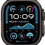 Apple Watch Ultra 2 2024 Titanium 49mm Αδιάβροχο με eSIM και Παλμογράφο (Black με Black Titanium Milanese Loop - Medium)
