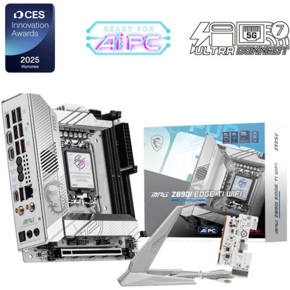 MSI MPG Z890I EDGE TI WIFI Motherboard Mini ITX με Intel 1851 Socket