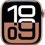 Apple Watch Series 10 Cellular Aluminium 42mm Αδιάβροχο με eSIM και Παλμογράφο (Rose Gold με Light Blush Sport Band (M/L))