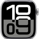 Apple Watch Series 10 Cellular Aluminium 42mm Αδιάβροχο με eSIM και Παλμογράφο (Silver Aluminium Denim Sport Band M/L)