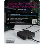 Icy Box USB-C Docking Station με HDMI 4K PD Ethernet και σύνδεση 3 Οθονών Μαύρο (IB-DK4090-C)