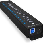 Icy Box USB 3.2 Hub 16 Θυρών με σύνδεση USB-A & Θύρα Φόρτισης και Εξωτερική Παροχή Ρεύματος