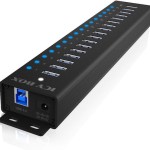 Icy Box USB 3.2 Hub 16 Θυρών με σύνδεση USB-A & Θύρα Φόρτισης και Εξωτερική Παροχή Ρεύματος