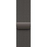 Apple Watch Series 10 Cellular Titanium 42mm Αδιάβροχο με eSIM και Παλμογράφο (Slate Titanium με Slate Milanese Loop)