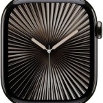 Apple Watch Series 10 Cellular Titanium 46mm Αδιάβροχο με eSIM και Παλμογράφο (Slate - Black Sport Band – S/M)