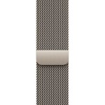 Apple Watch Series 10 Cellular Titanium 46mm Αδιάβροχο με eSIM και Παλμογράφο (Gold - Milanese Loop Natural S/M)