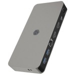 Icy Box IB-DK2880-C41 USB-C Docking Station με HDMI 4K PD Ethernet και σύνδεση 2 Οθονών Γκρι