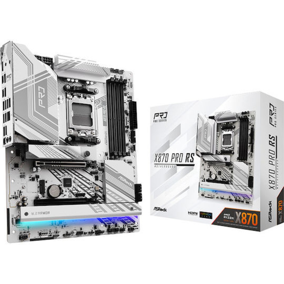 ASRock X870 Pro RS Motherboard ATX με AMD AM5 Socket 90-MXBPZ0-A0UAYZ
