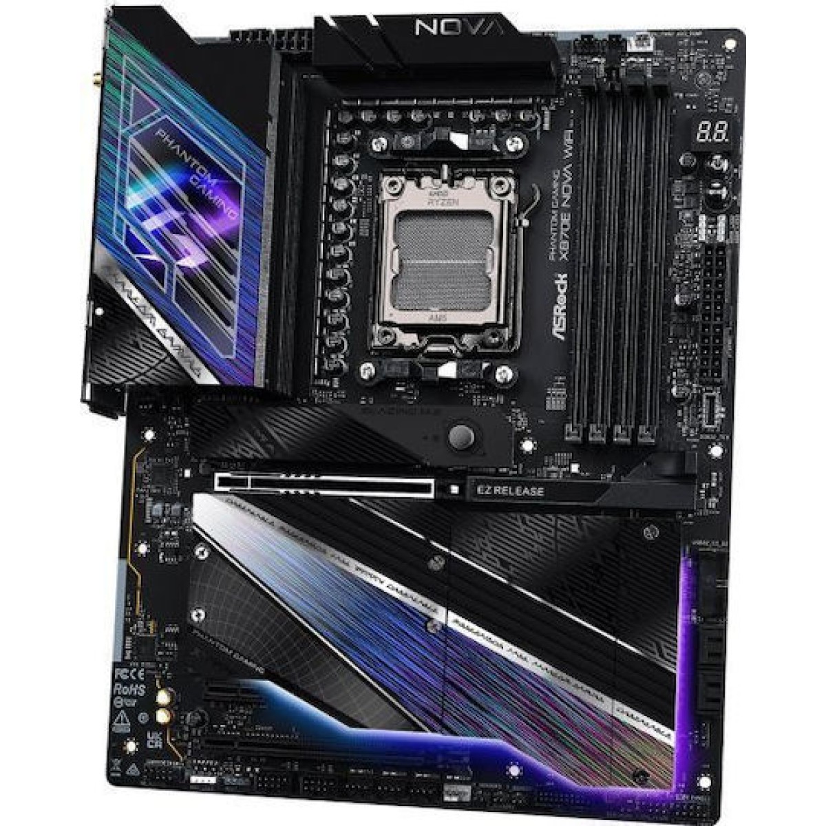 ASRock PHANTOM GAMING X870E Nova WiFi Motherboard ATX με AMD AM5 Socket 90-MXBPX0-A0UAYZ