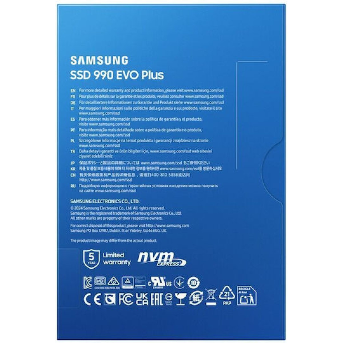 Samsung 990 EVO Plus SSD 2TB M.2 NVMe PCI Express 4.0