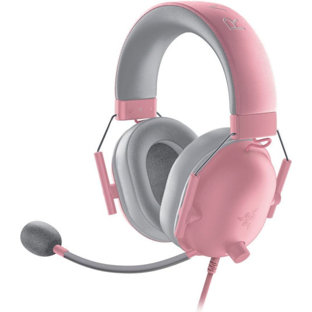 Razer BlackShark V2 X Over Ear Gaming Headset με σύνδεση 3.5mm Quartz