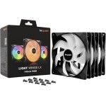 Be Quiet Light Wings LX Case Fan 140mm με ARGB Φωτισμό και Σύνδεση 3-Pin / 4-Pin PWM 3τμχ