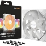 Be Quiet Light Wings LX Case Fan 140mm με ARGB Φωτισμό και Σύνδεση 3-Pin / 4-Pin PWM 3τμχ Λευκό