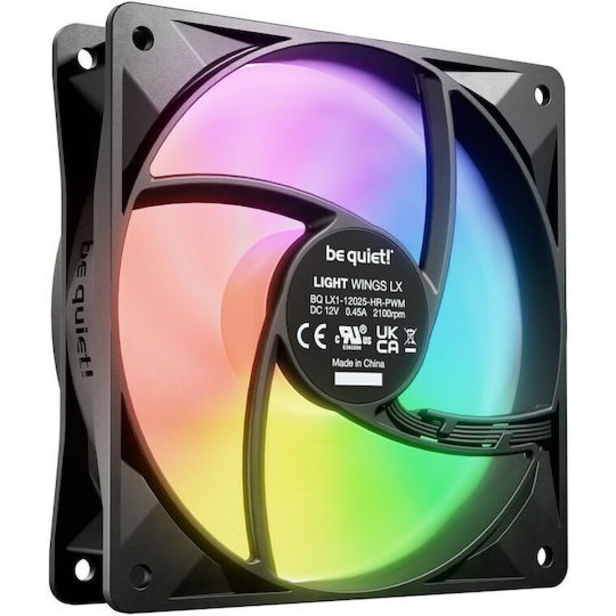Be Quiet Light Wings LX HS Case Fan 120mm με ARGB Φωτισμό και Σύνδεση 3-Pin / 4-Pin PWM 3τμχ