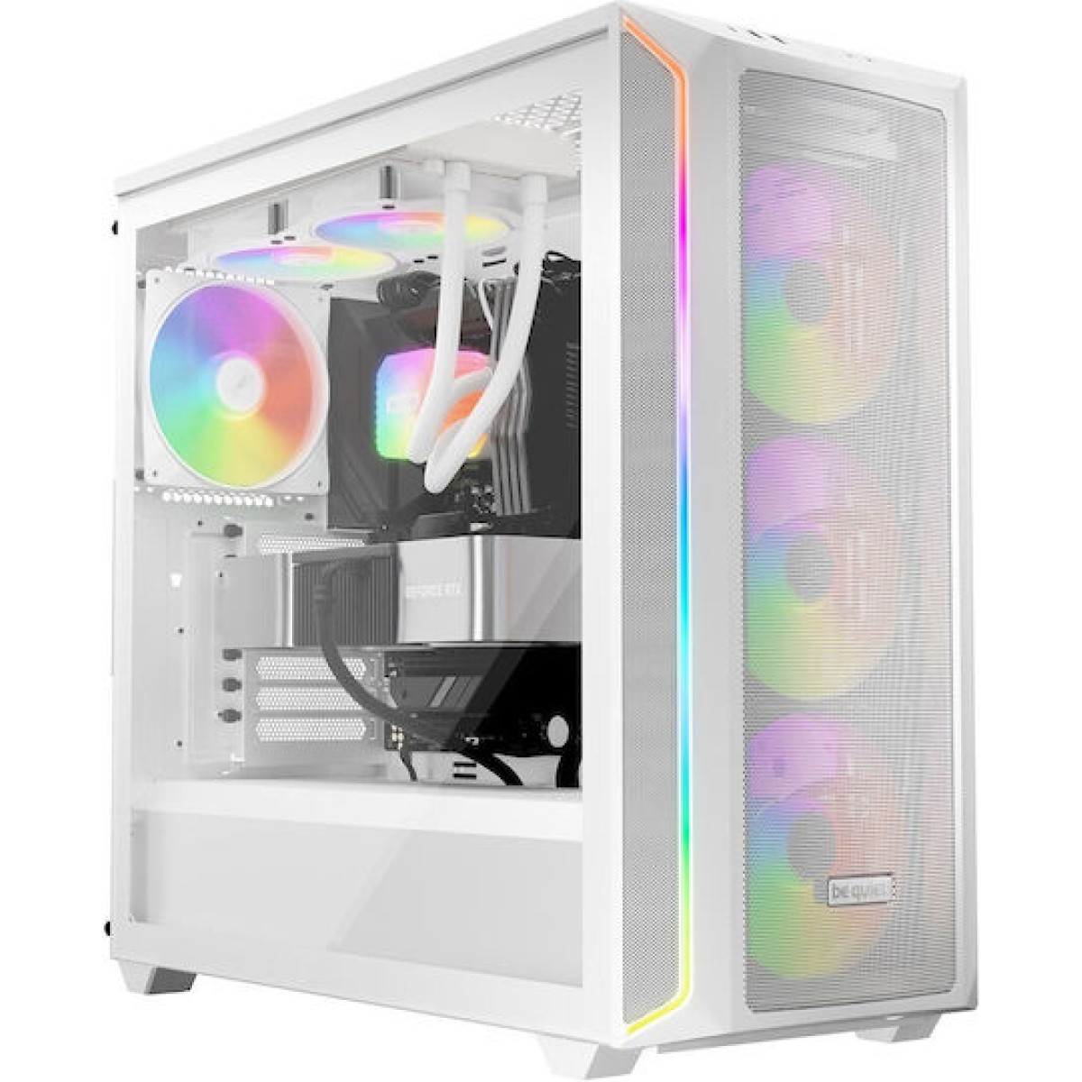 Be Quiet Light Wings LX Case Fan 120mm με ARGB Φωτισμό και Σύνδεση 3-Pin / 4-Pin PWM 3τμχ Λευκό