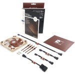 Noctua NF-A14x25 G2 PWM Sx2-PP Case Fan 140mm με Σύνδεση 4-Pin 2τμχ Καφέ