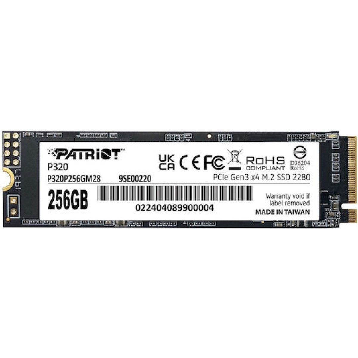 Patriot Viper P320 SSD 256GB M.2 NVMe PCI Express 4.0