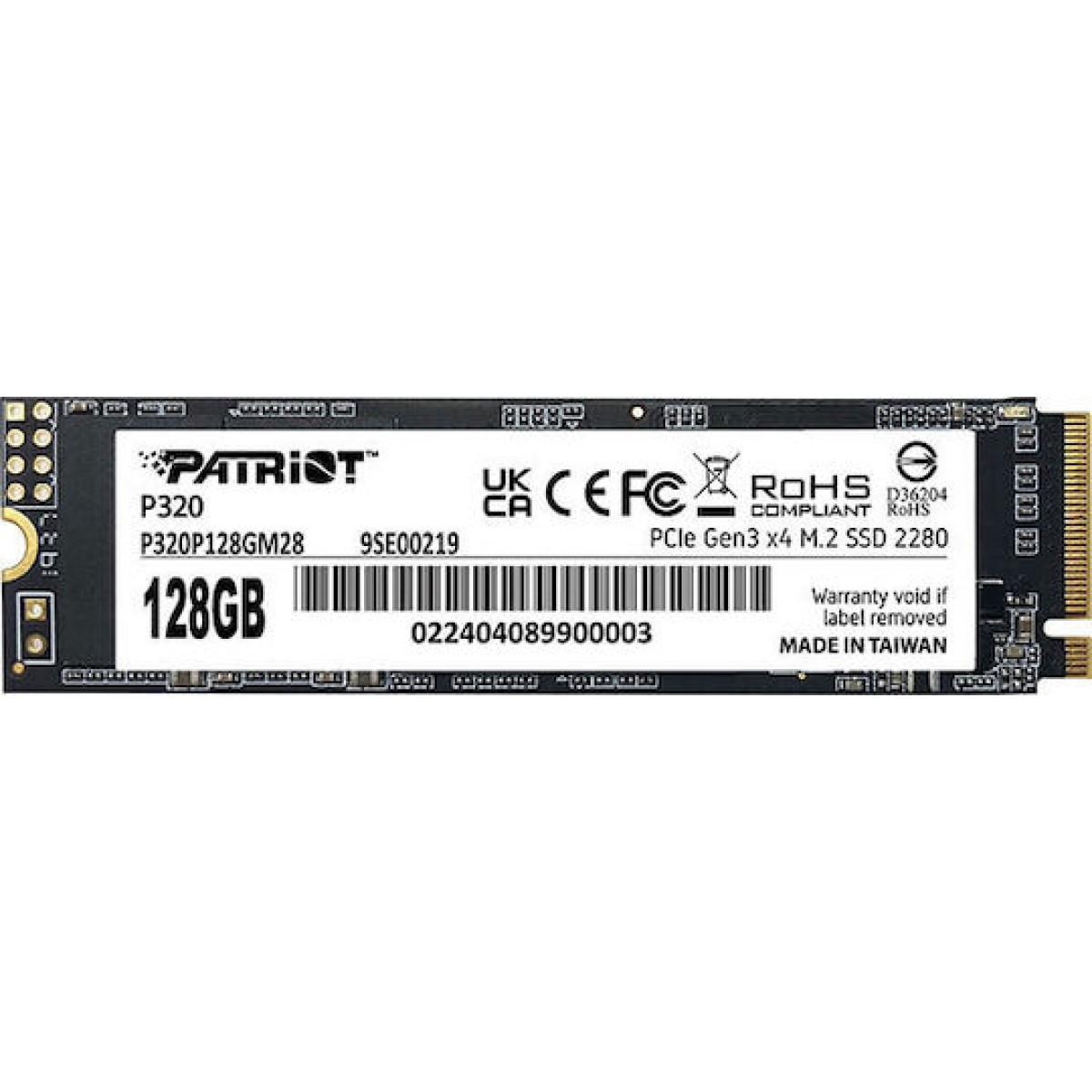 Patriot Viper P320 SSD 128GB M.2 NVMe PCI Express 3.0