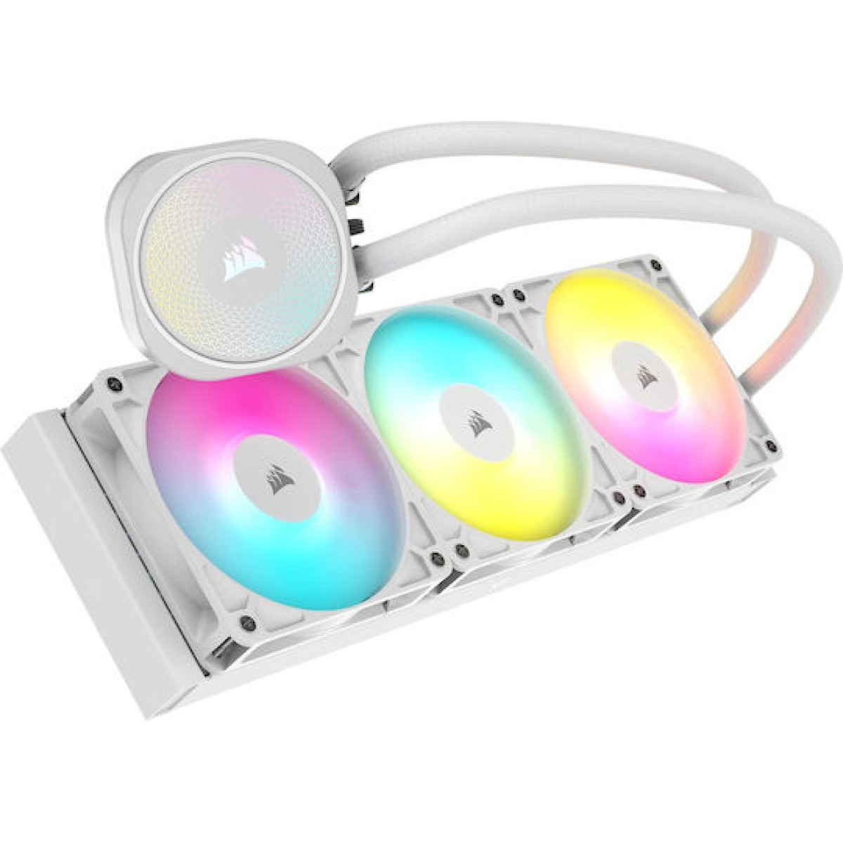 Corsair Nautilus 360 RS Υδρόψυξη Επεξεργαστή Τριπλού Ανεμιστήρα 120mm για Socket AM4/AM5/1700 με ARGB Φωτισμό Λευκή