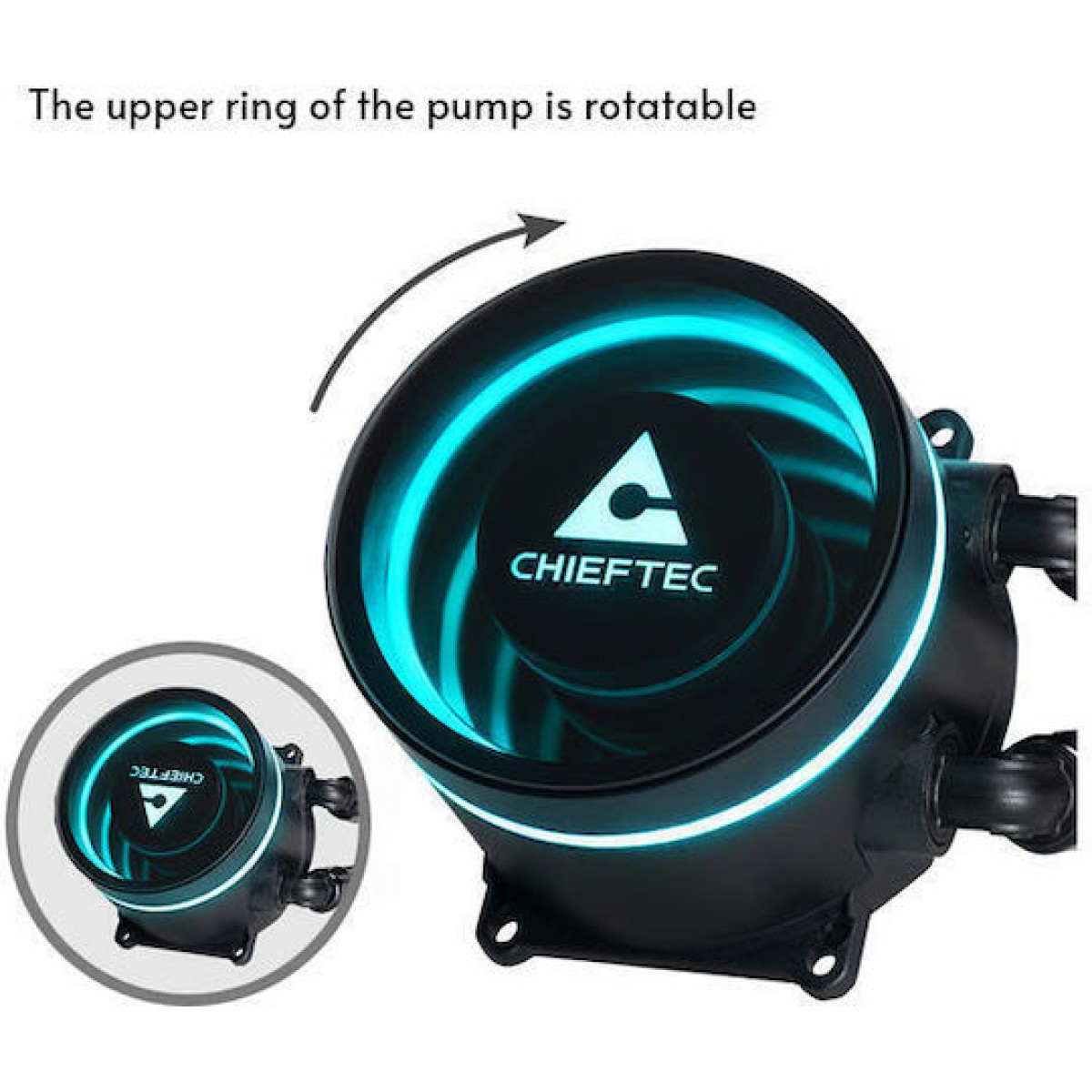 Chieftec Iceberg 360 RGB Υδρόψυξη Επεξεργαστή Τριπλού Ανεμιστήρα 120mm για Socket AM4/AM5/1700/1200/115x