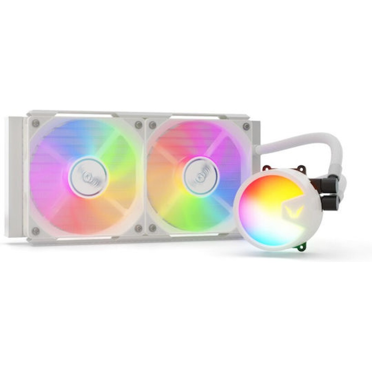 Valkyrie A240 Υδρόψυξη Επεξεργαστή Διπλού Ανεμιστήρα 120mm για Socket AM4/AM5/1700 με ARGB Φωτισμό Λευκή