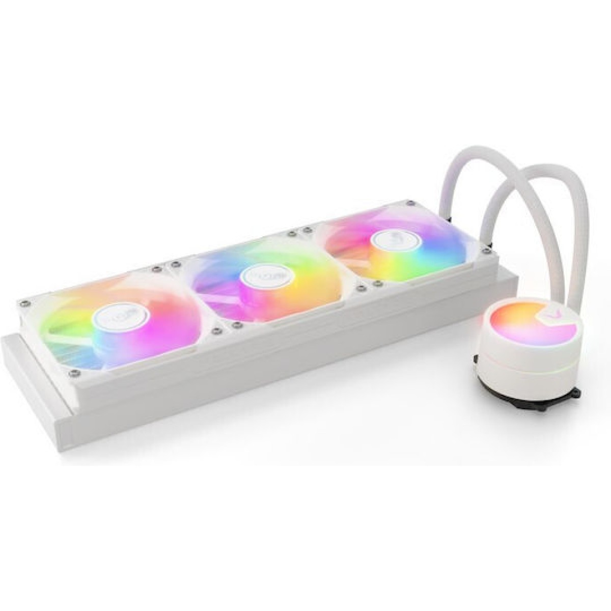 Valkyrie A360 Υδρόψυξη Επεξεργαστή Τριπλού Ανεμιστήρα 120mm για Socket AM4/AM5/1700/115x με RGB Φωτισμό Λευκή