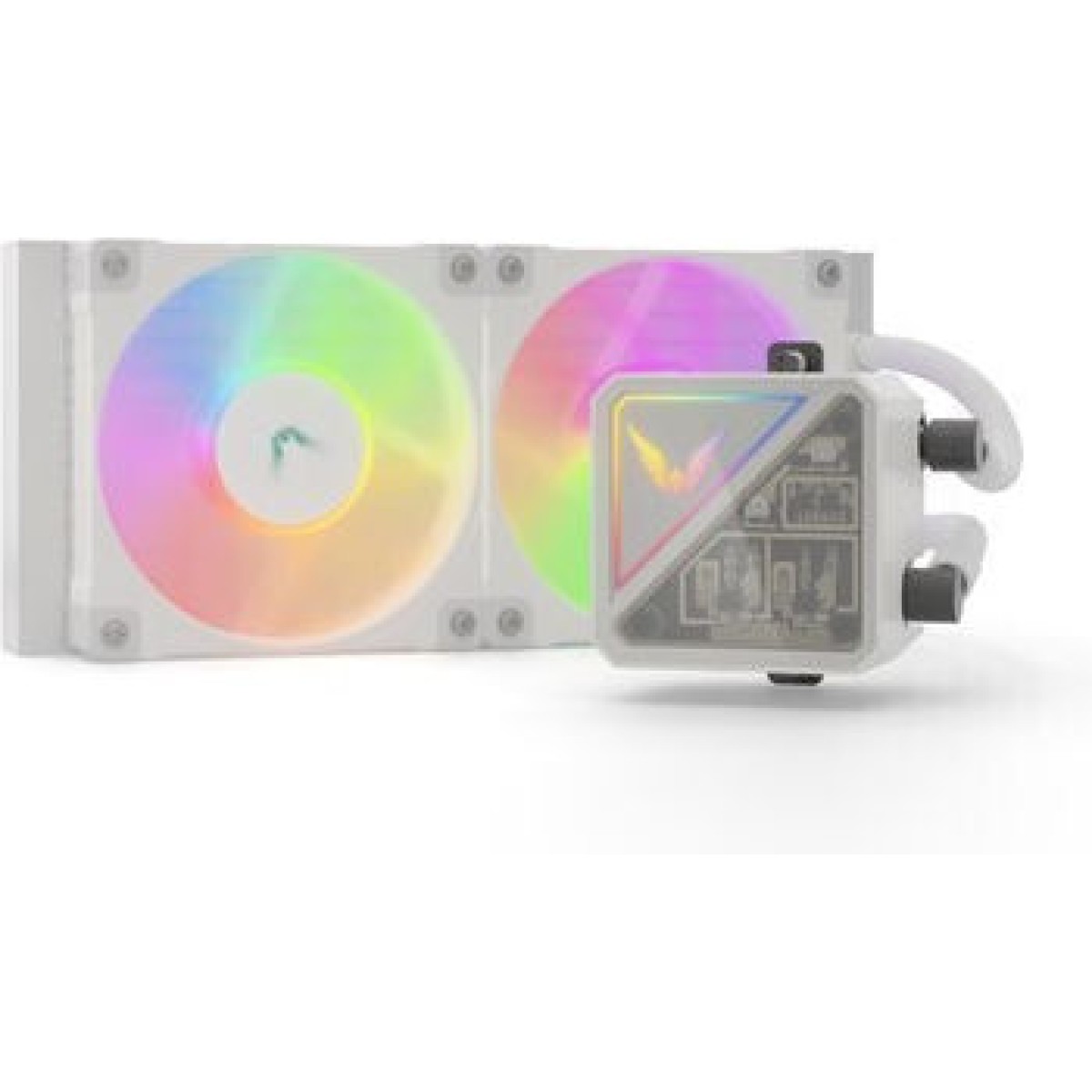 Valkyrie V240 Lite Υδρόψυξη Επεξεργαστή Διπλού Ανεμιστήρα 120mm για Socket AM4/AM5/1700/1200/115x με Λευκό Φωτισμό Λευκή