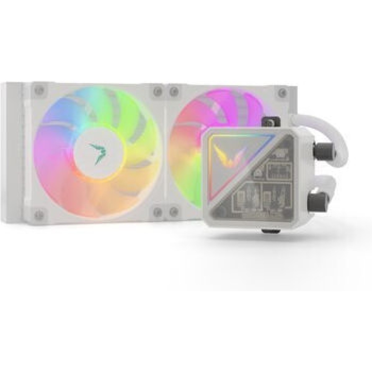 Valkyrie V240 Lite Υδρόψυξη Επεξεργαστή Διπλού Ανεμιστήρα 120mm για Socket AM4/AM5/1700/1200/115x με Λευκό Φωτισμό Λευκή