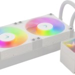 Valkyrie V240 Lite Υδρόψυξη Επεξεργαστή Διπλού Ανεμιστήρα 120mm για Socket AM4/AM5/1700/1200/115x με Λευκό Φωτισμό Λευκή