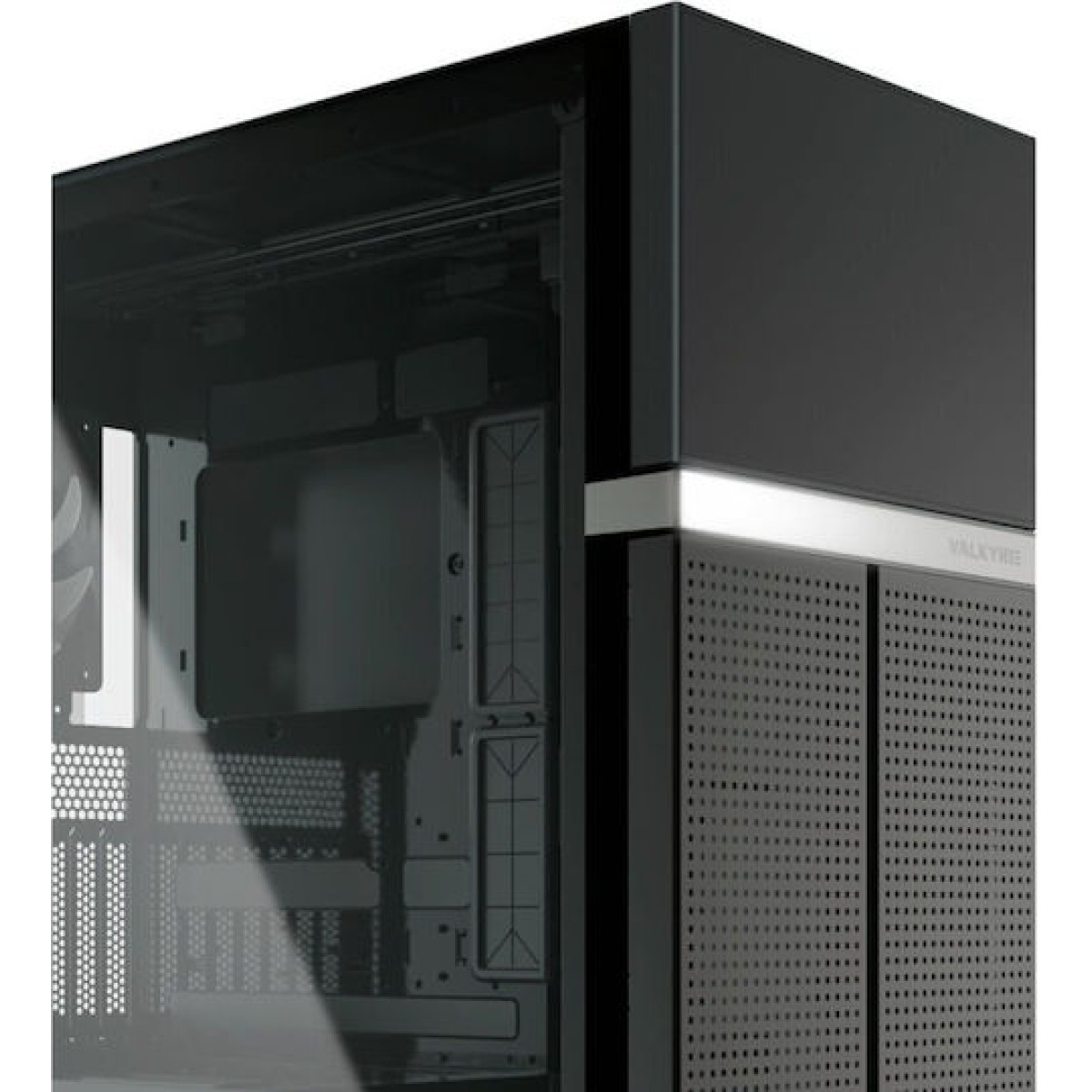 Valkyrie VK02 Lite Midi Tower Κουτί Υπολογιστή με Πλαϊνό Παράθυρο Μαύρο