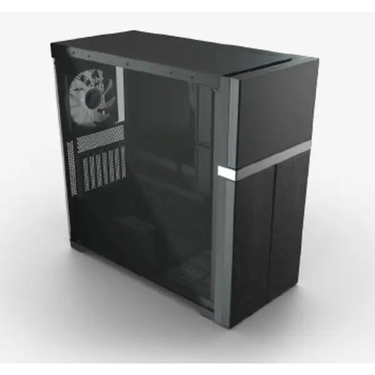 Valkyrie VK02 Lite Midi Tower Κουτί Υπολογιστή με Πλαϊνό Παράθυρο Μαύρο