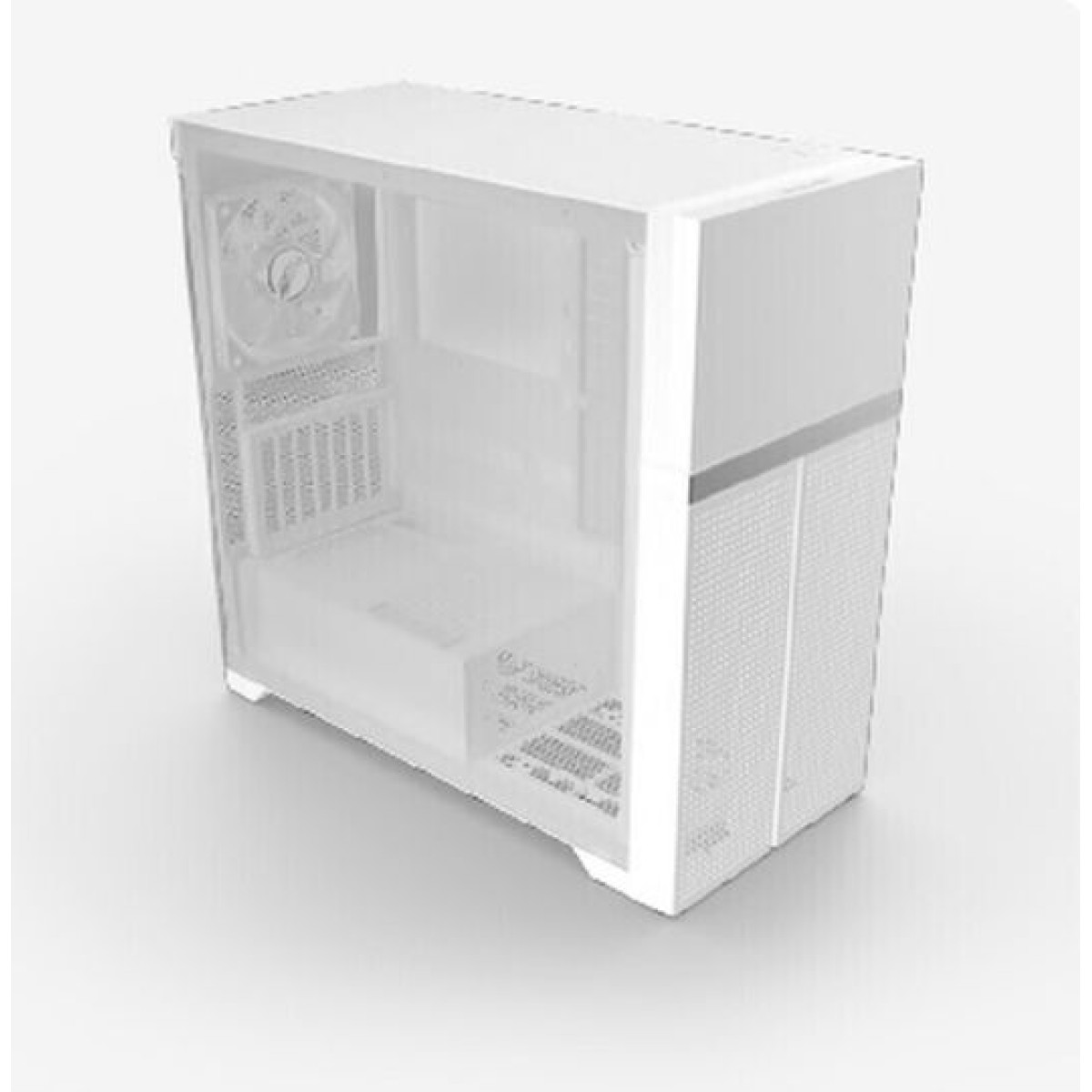 Valkyrie VK02 Lite Midi Tower Κουτί Υπολογιστή με Πλαϊνό Παράθυρο Λευκό