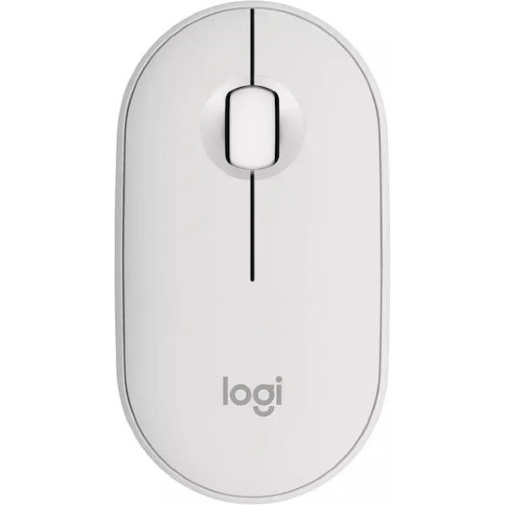 Logitech Pebble M350s Ασύρματο Bluetooth Ποντίκι White