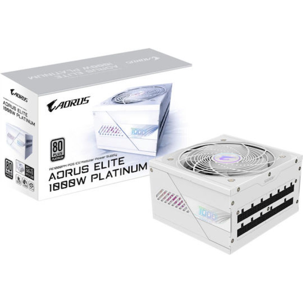Gigabyte Aorus Elite P1000W 1000W Λευκό Τροφοδοτικό Υπολογιστή Full Modular 80 Plus Platinum