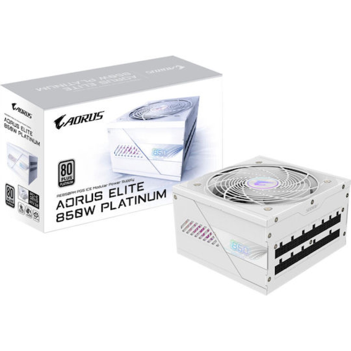 Gigabyte Aorus Elite P850W 850W Λευκό Τροφοδοτικό Υπολογιστή Full Modular 80 Plus Platinum
