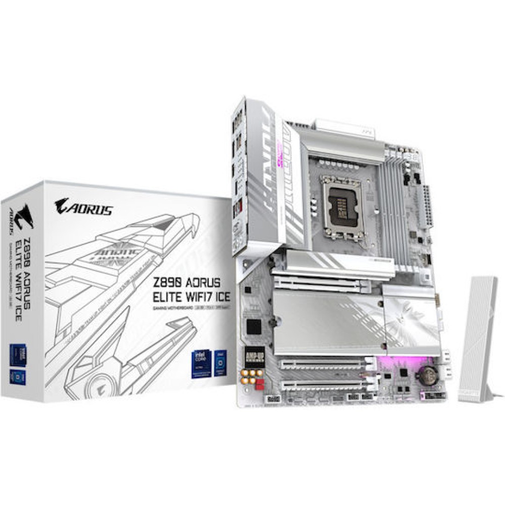 Gigabyte Aorus Elite Wifi 7 ICE Z890 Motherboard ATX με Intel 1851 Socket