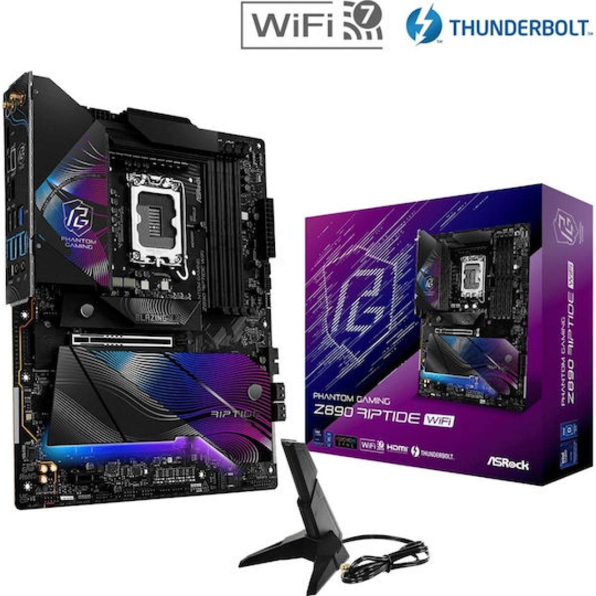 ASRock Z890 Riptide WiFi Motherboard ATX με Intel 1851 Socket 90-MXBPB0-A0UAYZ
