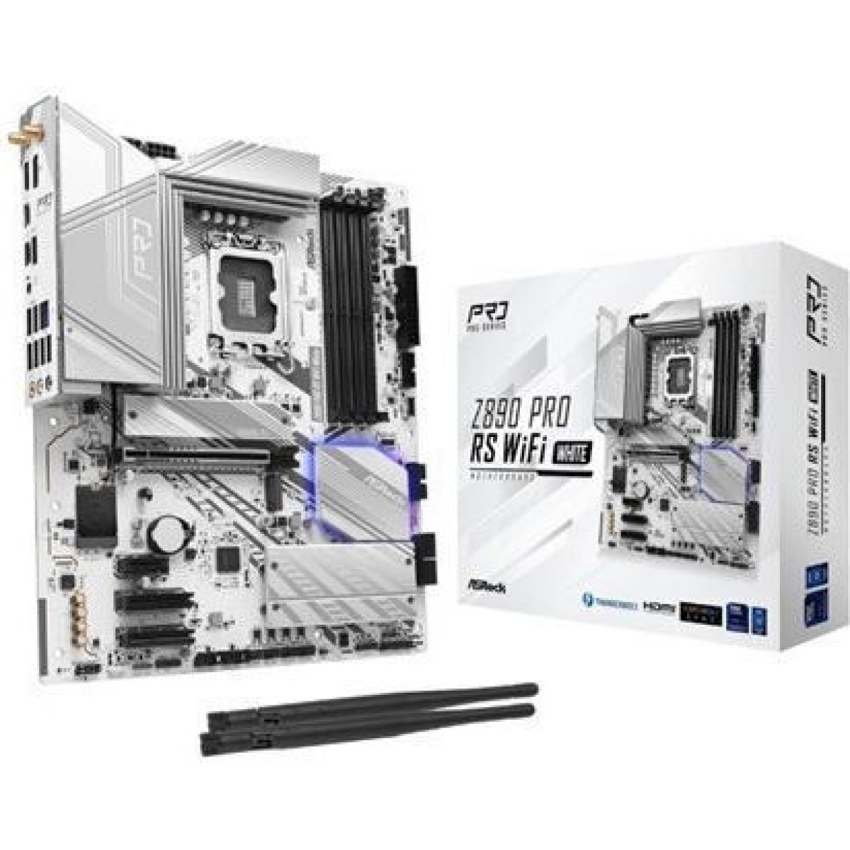 ASRock Z890 Pro RS WiFi White Motherboard ATX με Intel 1851 Socket 90-MXBQC0-A0UAYZ
