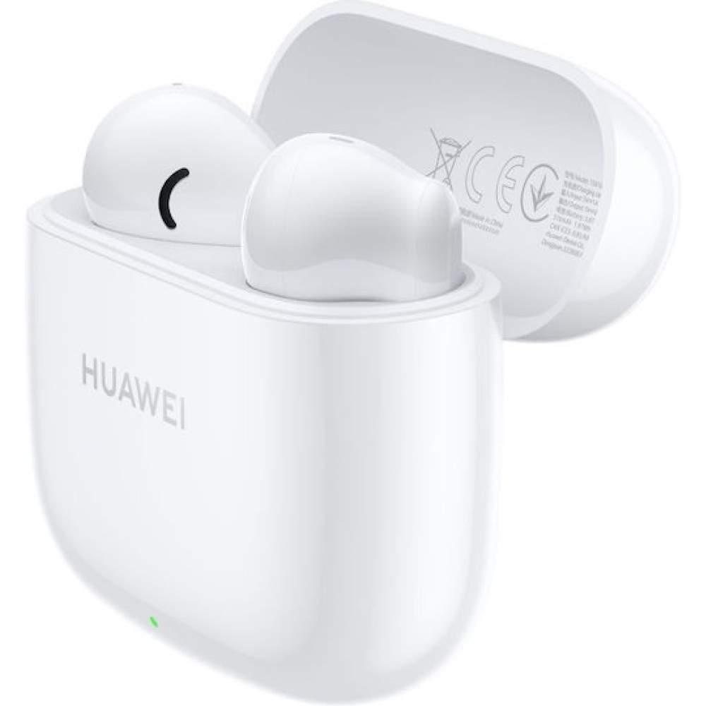 Huawei FreeBuds SE 2 Bluetooth Handsfree Ακουστικά με Αντοχή στον Ιδρώτα και Θήκη Φόρτισης Ceramic White