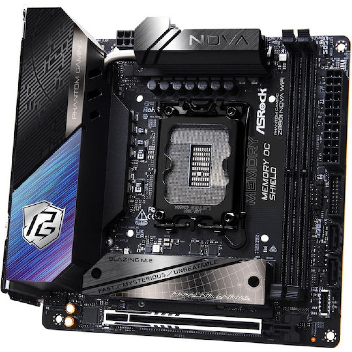 ASRock Phantom Gaming Z890I Nova WiFi Motherboard Mini ITX με Intel 1851 Socket 90-MXBPN0-A0UAYZ