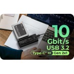 Icy Box Icybox Θήκη για Σκληρό Δίσκο M.2 SATA III με σύνδεση USB 3.2