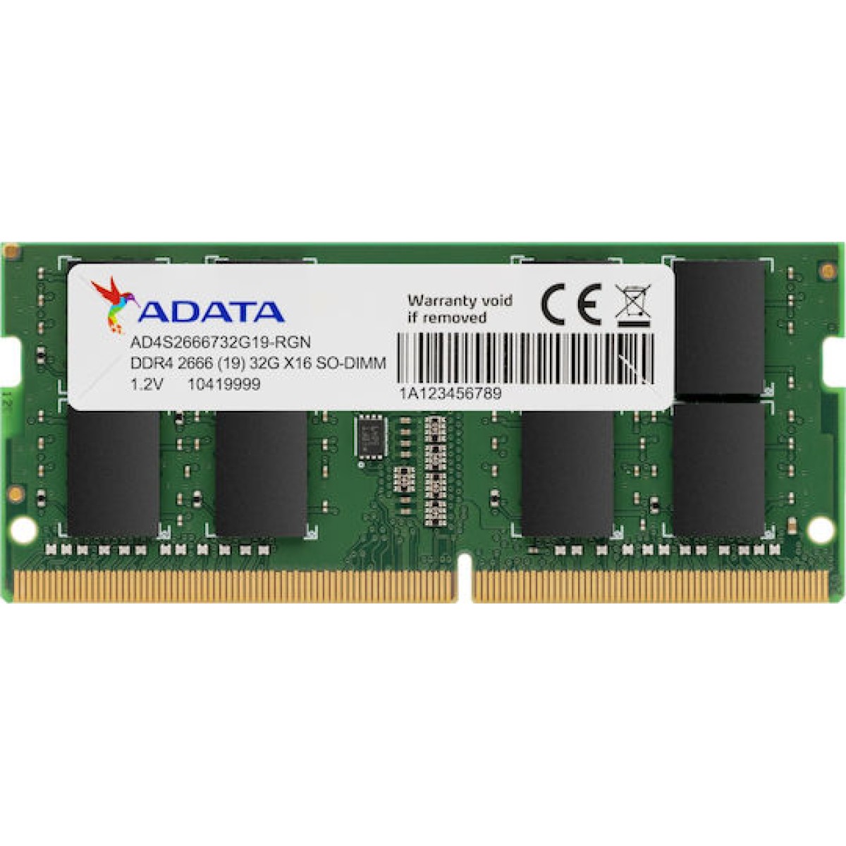 Adata DDR4 με Module 1x4GB και Ταχύτητα 2666 για Desktop