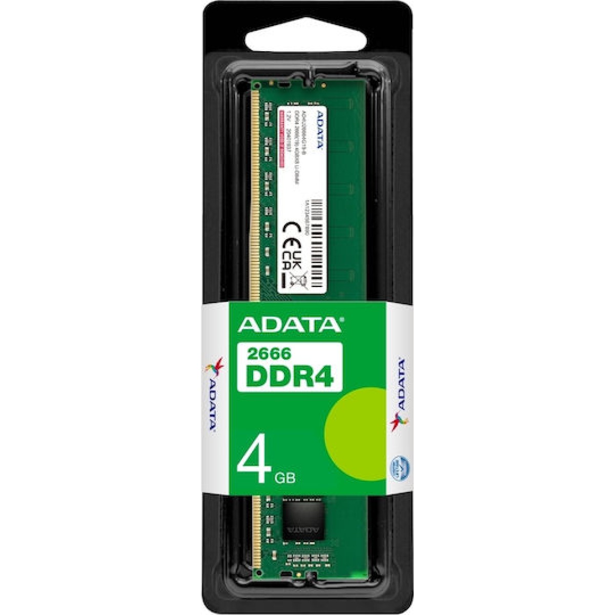Adata DDR4 με Module 1x4GB και Ταχύτητα 2666 για Desktop