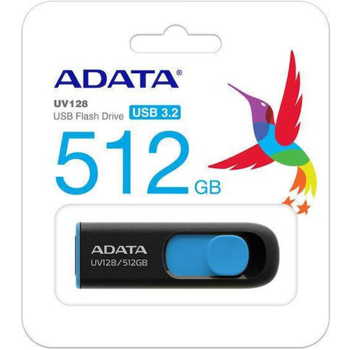 Adata Uv128 512GB USB 2.0 Stick Μπλε