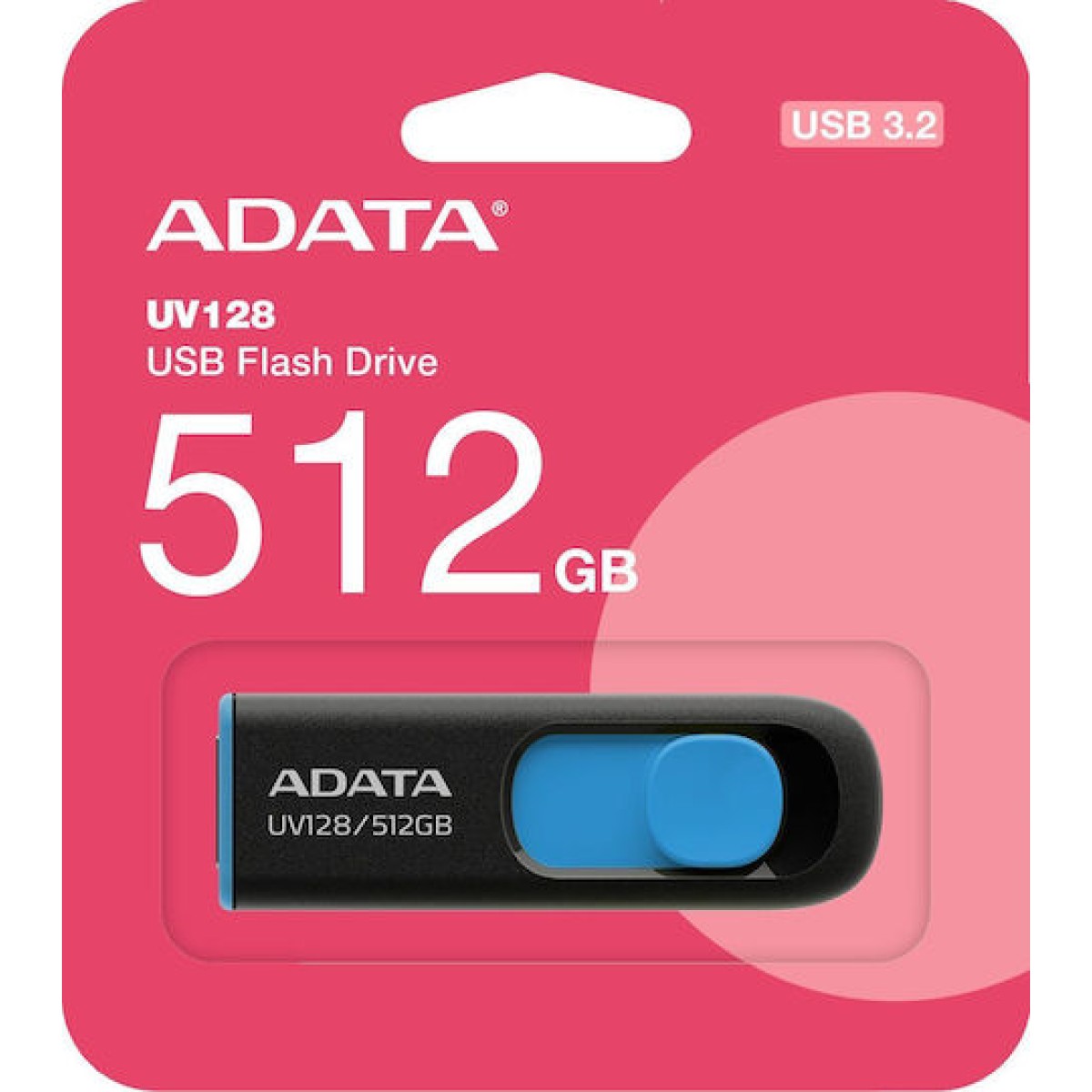 Adata Uv128 512GB USB 2.0 Stick Μπλε