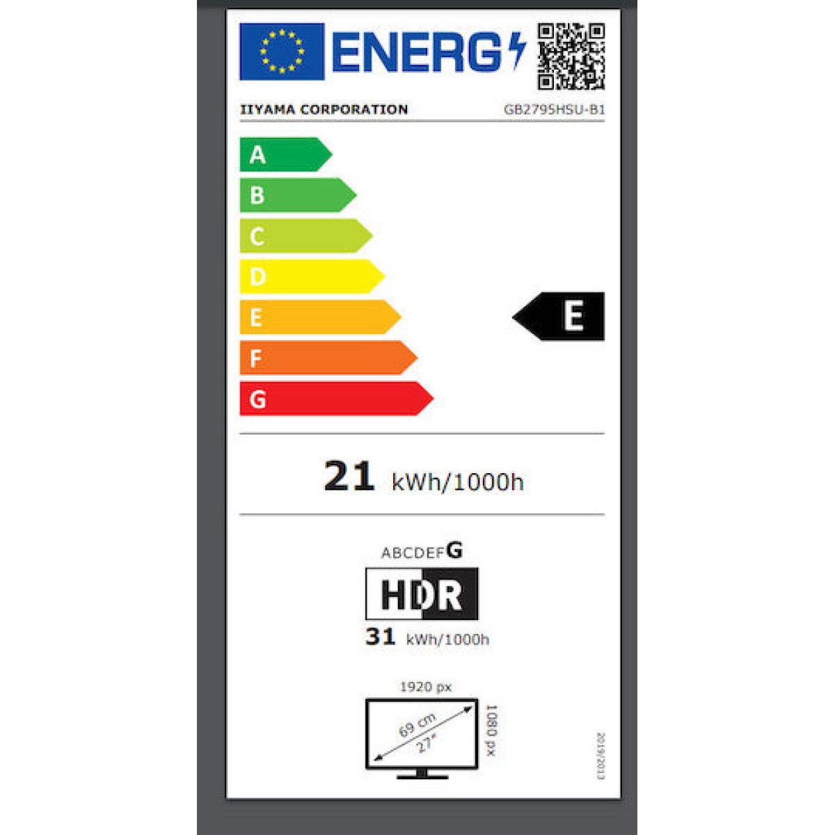 Iiyama Master Gold Phoenix VA HDR Monitor 27
