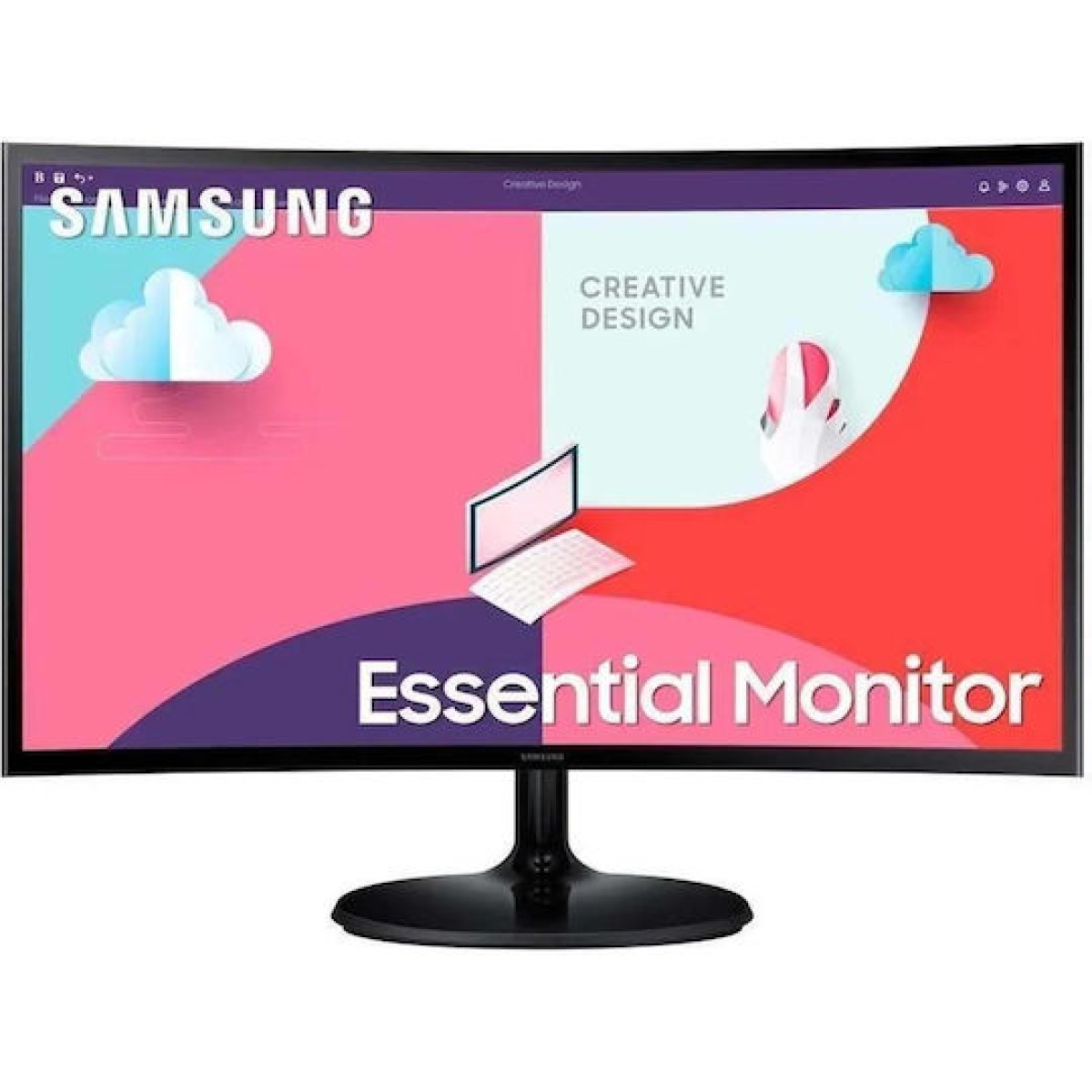 Samsung Essential Monitor VA HDR Curved Monitor 24\