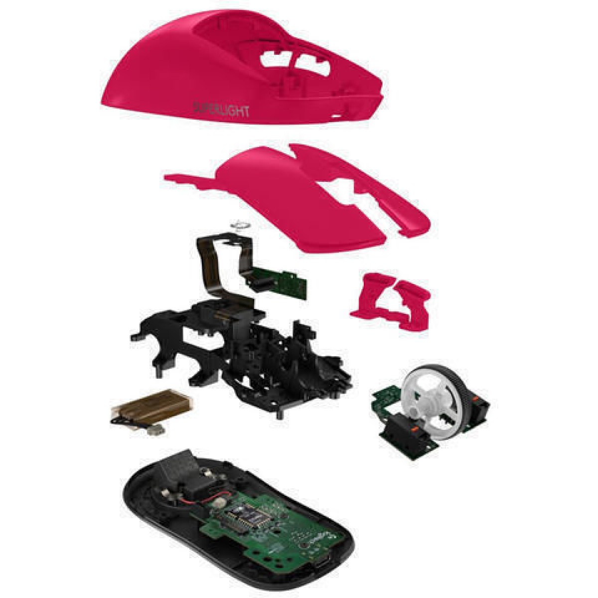 Logitech Pro X Superlight 2 Lightspeed Ασύρματο Gaming Ποντίκι 32000 DPI Ροζ