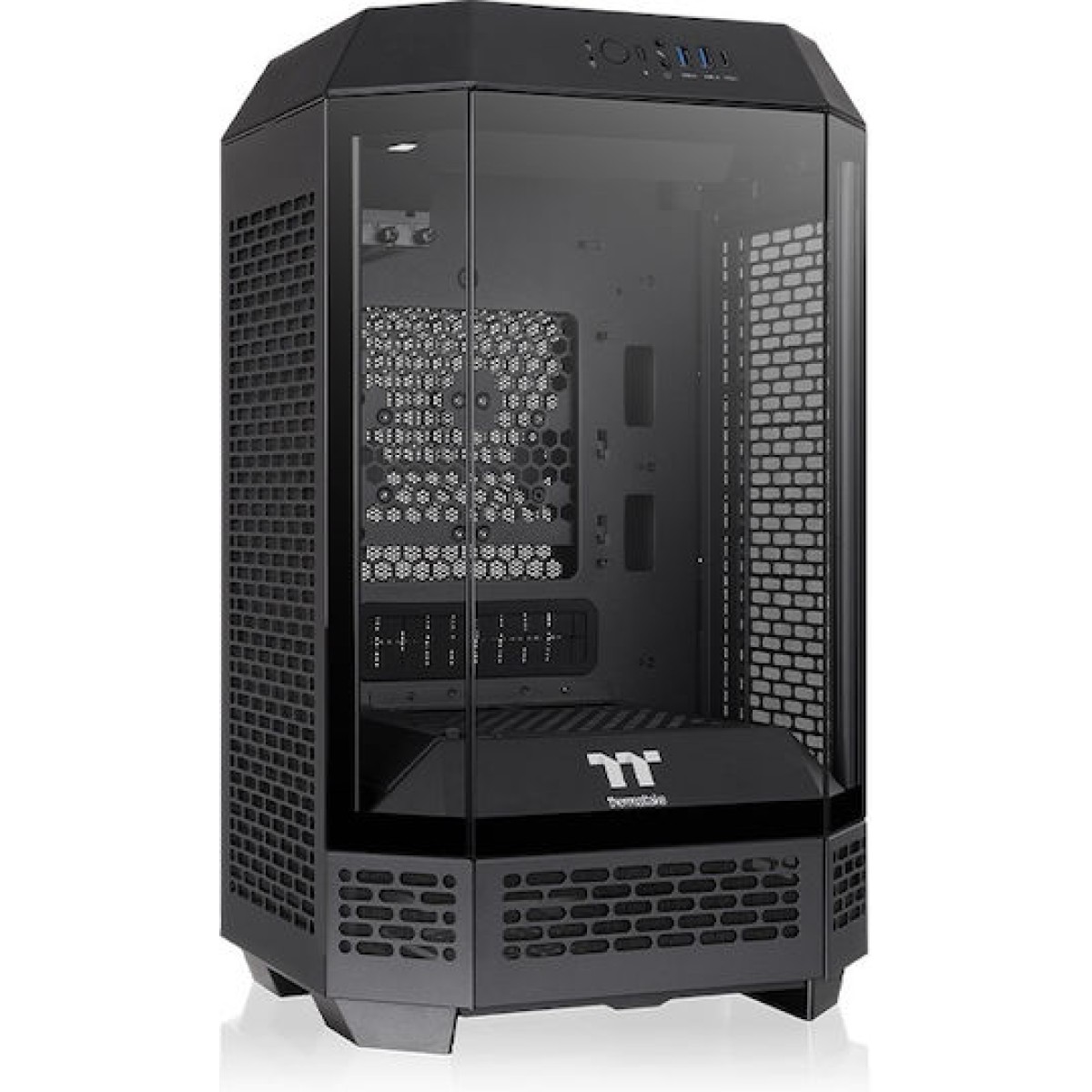 Thermaltake The Tower 250 Gaming Mini Tower Κουτί Υπολογιστή με Πλαϊνό Παράθυρο και RGB Φωτισμό Μαύρο